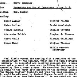 Minutes, 1982-02-25. Politi...