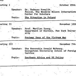 Schedules, Political Econom...