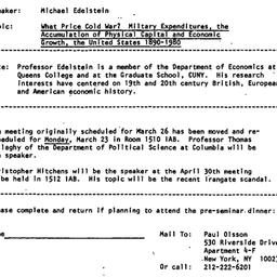 Announcements, 1987-02-26. ...