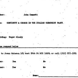 Announcements, 1976-11-18. ...