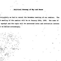 Correspondence, Political E...