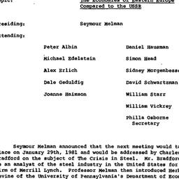 Minutes, 1980-12-18. Politi...