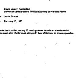 Correspondence, 1993-02-16....