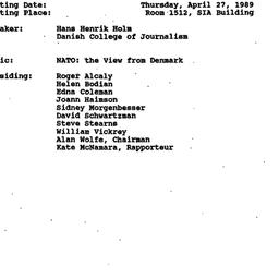 Minutes, 1989-04-27. Politi...