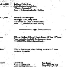Announcements, 2000-02-24. ...