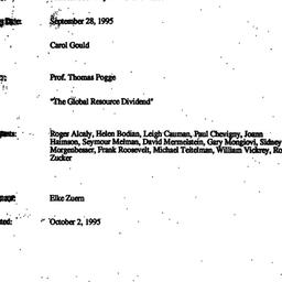 Minutes, 1995-09-28. Politi...