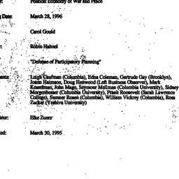 Minutes, 1996-03-28. Politi...