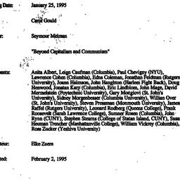 Minutes, 1996-01-25. Politi...