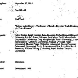 Minutes, 1995-11-30. Politi...