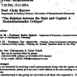 Announcements, 1996-02-29. ...