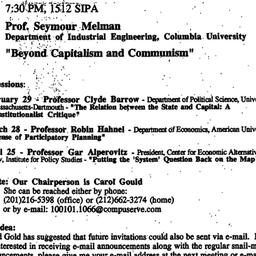 Announcements, 1996-01-25. ...