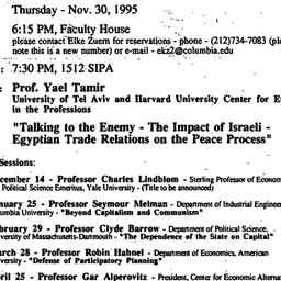 Announcements, 1995-11-30. ...