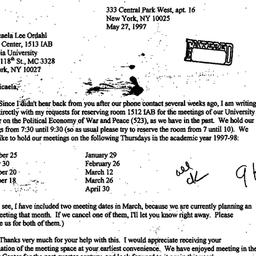 Correspondence, 1998-05-27....