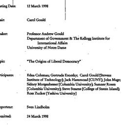 Minutes, 1998-03-12. Politi...