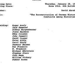 Minutes, 1988-01-28. Politi...