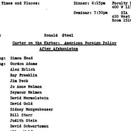Minutes, 1980-02-27. Politi...