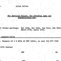 Announcements, 1979-10-25. ...
