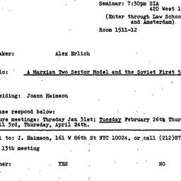 Announcements, 1979-12-13. ...