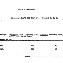 Announcements, 1979-11-29. ...
