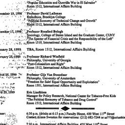 Announcements, 1998-09-24. ...