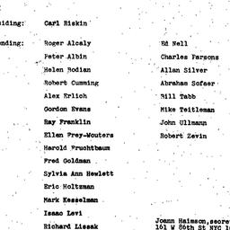 Minutes, 1974-10-03. Politi...