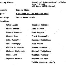 Minutes, 1982-09-30. Politi...