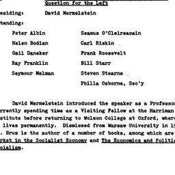 Minutes, 1982-11-18. Politi...
