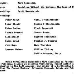 Minutes, 1982-12-09. Politi...