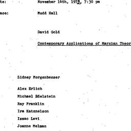 Minutes, 1972-11-16. Politi...