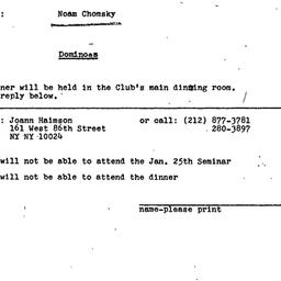 Announcements, 1973-01-25. ...