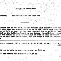 Announcements, 1972-12-14. ...