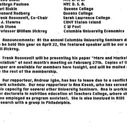 Minutes, 1992-01-30. Politi...