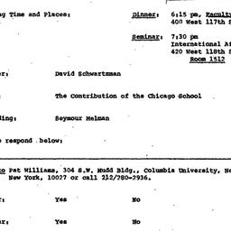 Announcements, 1977-11-17. ...