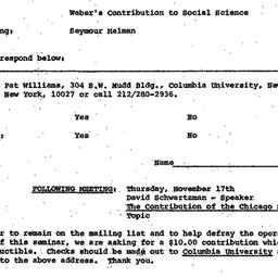 Announcements, 1977-10-20. ...