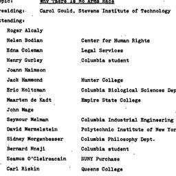 Minutes, 1985-04-25. Politi...