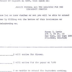 Announcements, 1973-09-12. ...