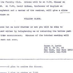 Announcements, 1973-11-14. ...