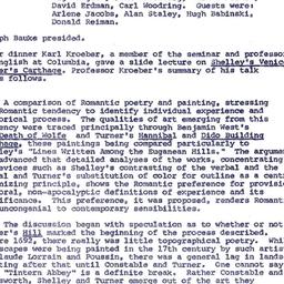 Minutes, 1973-10-24. Romant...