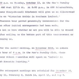 Announcements, 1971-10-12. ...