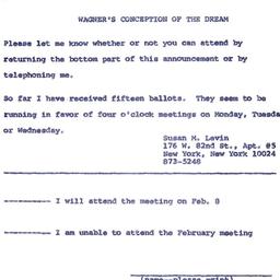 Announcements, 1972-02-08. ...