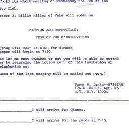 Announcements, 1973-03-07. ...