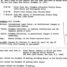 Announcements, 1975-12-16. ...