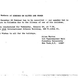 Announcements, 1979-01-24. ...