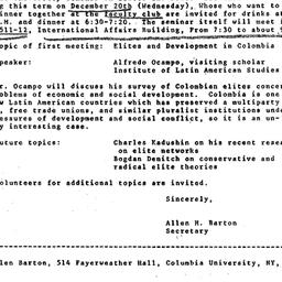Announcements, 1978-11-30. ...