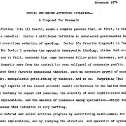 Speaker's notes, 1974-1...
