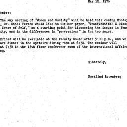 Announcements, 1976-05-12. ...