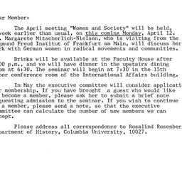 Announcements, 1976-04-07. ...