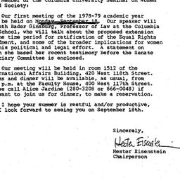 Announcements, 1979-08-18. ...