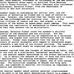 Minutes, 1990-04-16. Women ...