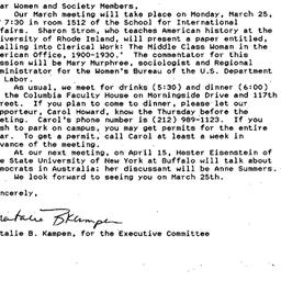 Announcements, 1991-03-03. ...